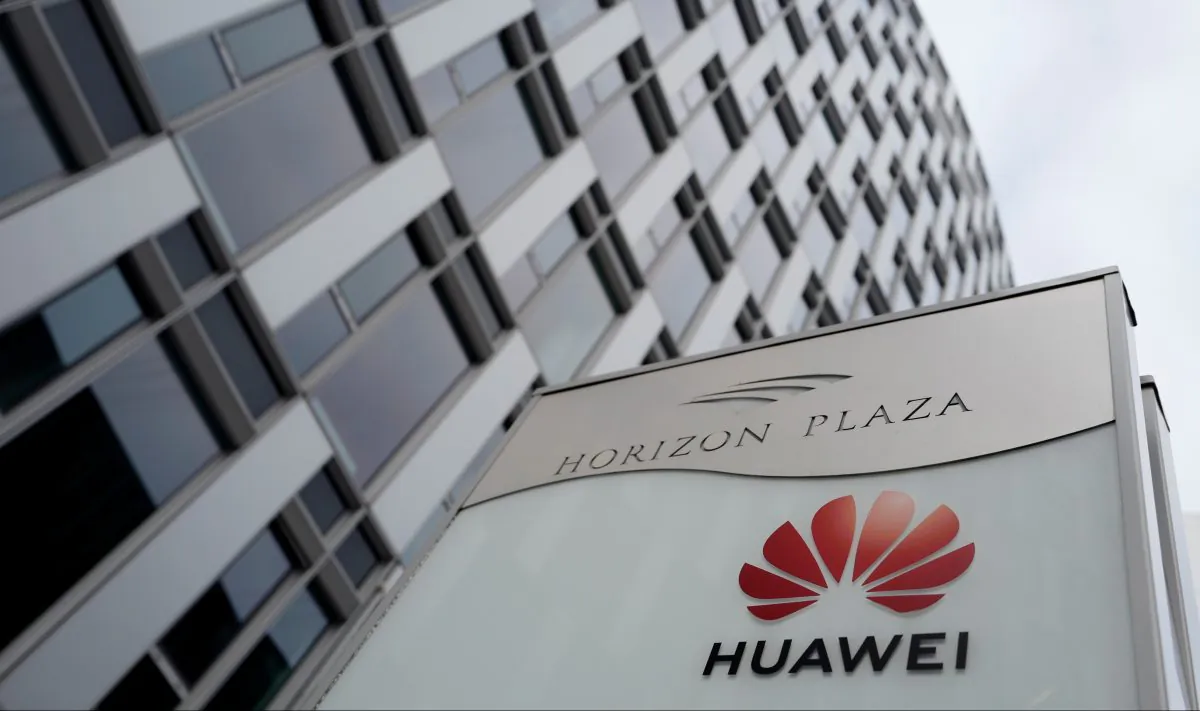 The local offices of Chinese telecoms firm Huawei in Warsaw, Poland on January 11, 2019. (REUTERS/Kacper Pempel)