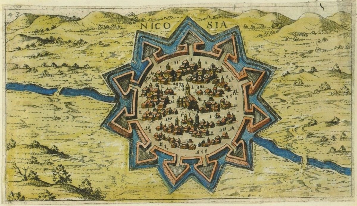 Map of Nicosia_by_Giacomo_Franco