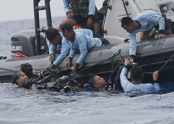 Indonesian navy frogmen