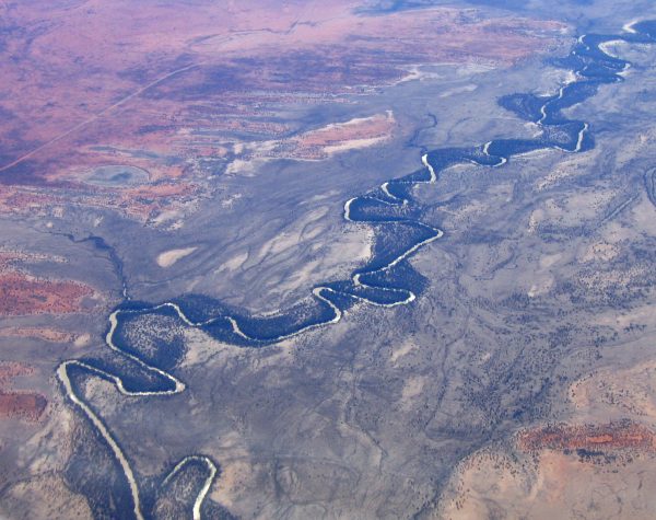 aerial view of darling river