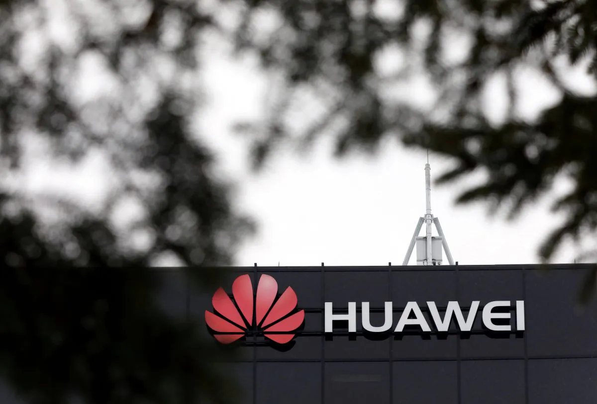 The local offices of Chinese telecoms firm Huawei in Warsaw, Poland on January 11, 2019. (Reuters/Kacper Pempel)
