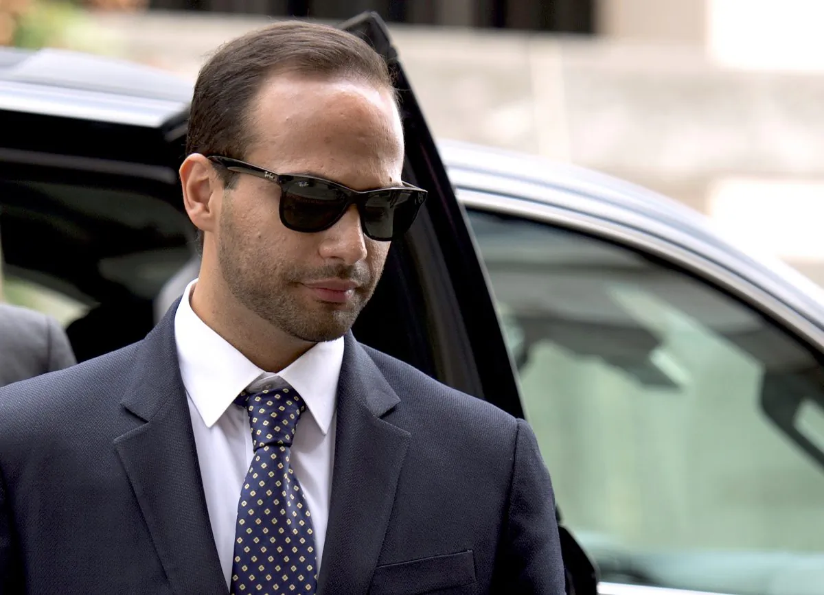 Former Trump campaign adviser George Papadopoulos arrives at U.S. District Court for his sentencing in Washington on Sept. 7, 2018. (Andrew Caballero-Reynolds/AFP/Getty Images)