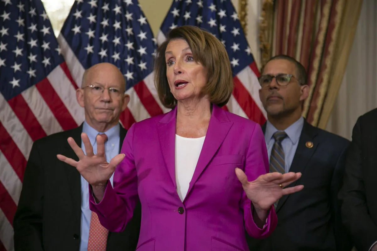 Speaker of the House Nancy Pelosi (D-Calif.) at the Capitol in Washington, on Jan. 11, 2019. (J. Scott Applewhite/AP)