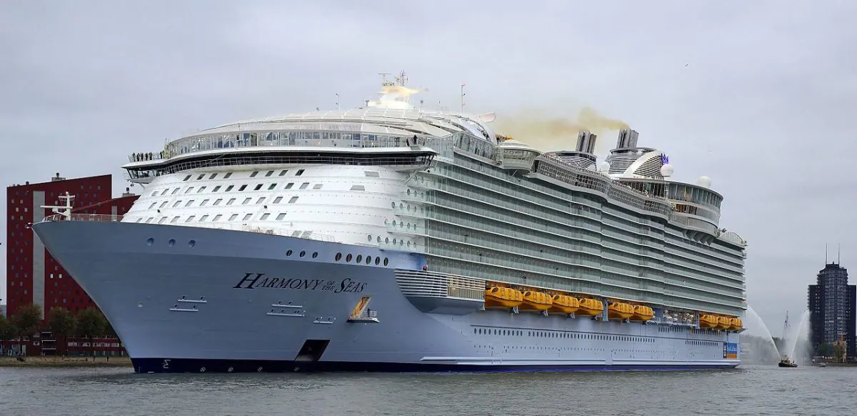 Royal Caribbean's Harmony of the Seas in the Netherlands in an undated photo (kees torn via Creative Commons Attribution-Share Alike 2.0 Generic license)s Harmony of the Seas in the Netherlands in an undated photo (kees torn via Creative Commons Attribution-Share Alike 2.0 Generic license)
