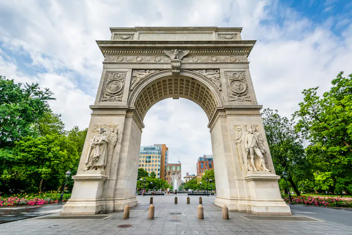 The arch at Washington Square Park, Greenwich Village, Manhattan, New York.
(Shutterstock)