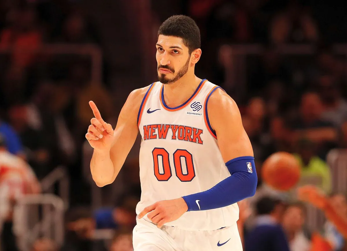 Enes Kanter of the New York Knicks in Atlanta, Ga., on Nov. 7, 2018. (Kevin C. Cox/Getty Images)