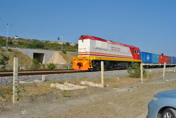 a cargo train