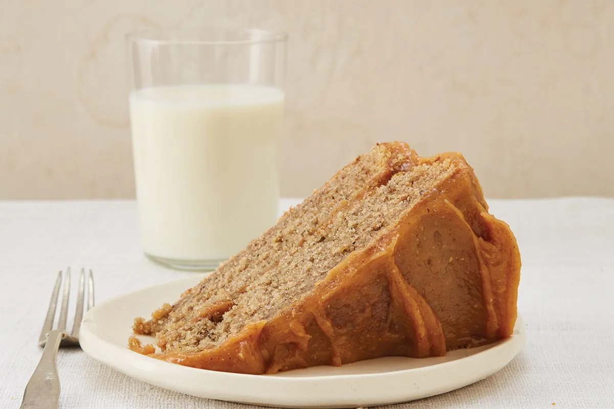 Hard's Banana Peel Cake is made with pureed banana peels—and no other banana part. (Penny De Los Santos)