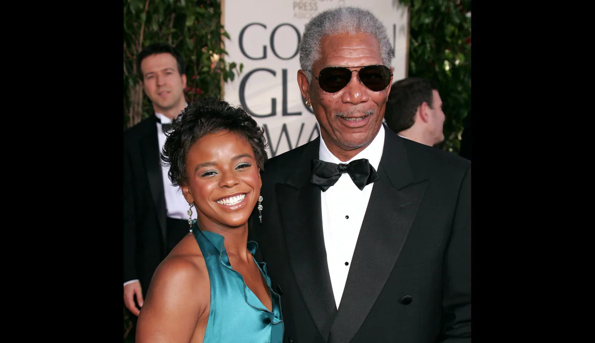 Actor Morgan Freeman and granddaughter E'Dena Hines arrive at the 62nd Annual Golden Globe Awards at the Beverly Hilton Hotel in Beverly Hills, Calif., on Jan. 16, 2005. (Kevin Winter/Getty Images)