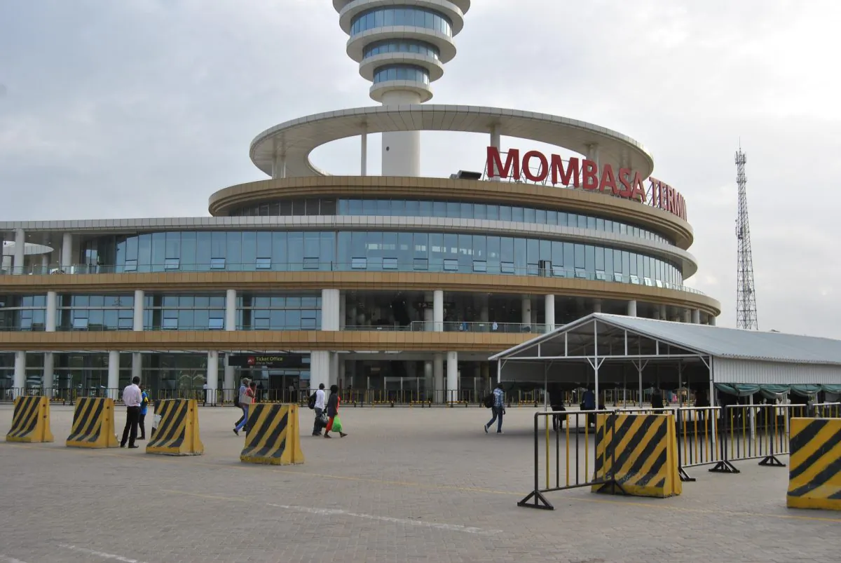 A front view of the Mombasa SGR Terminus on Jan. 16, 2018. (Dominic Kirui/Special to The Epoch Times)