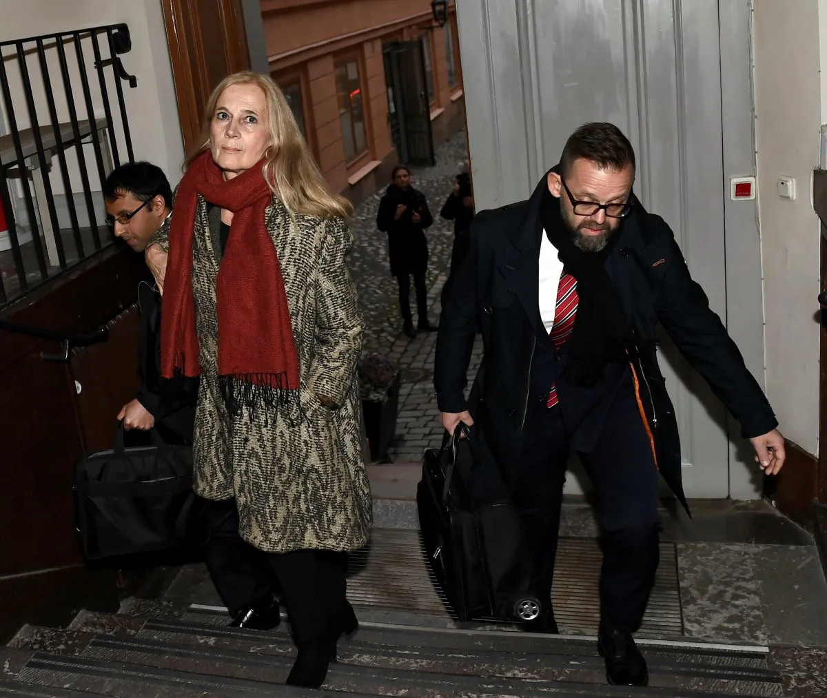 Katarina Frostenson in Stockholm on Nov. 14, 2018. (Jonas Ekstromer/TT News Agency/via Reuters)