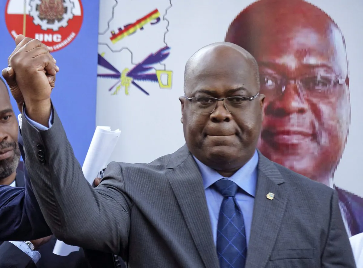 Felix Tshisekedi of Congo's Union for Democracy and Social Progress opposition party, at a press conference in Nairobi, Kenya, Congo's Constitutional Court, on Jan. 20, 2019. (Ben Curtis/AP)