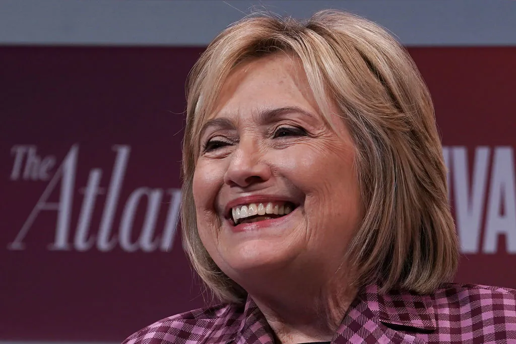 Former U.S. Secretary of State Hillary Clinton participates in a discussion during the 2018 Atlantic Festival Oct. 2, 2018 in Washington, DC. (Alex Wong/Getty Images)