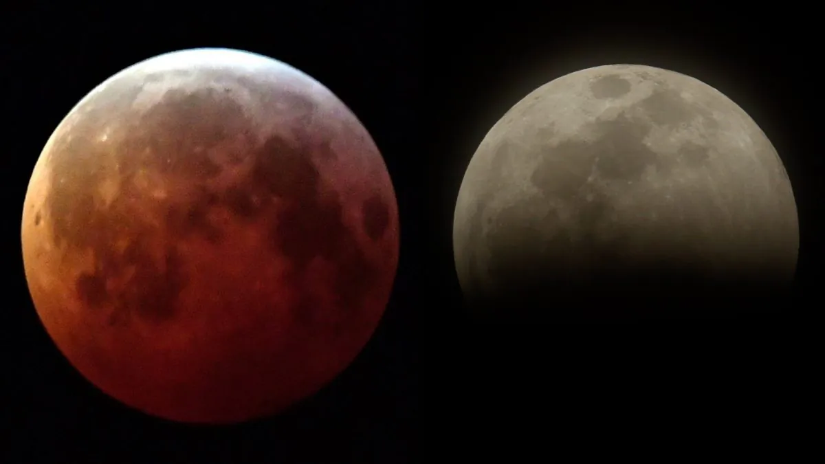 The Moon is seen during a lunar eclipse in Helsinki, Finland, on Jan. 21, 2019. (Lehtikuva/Jussi Nukari/Reuters)