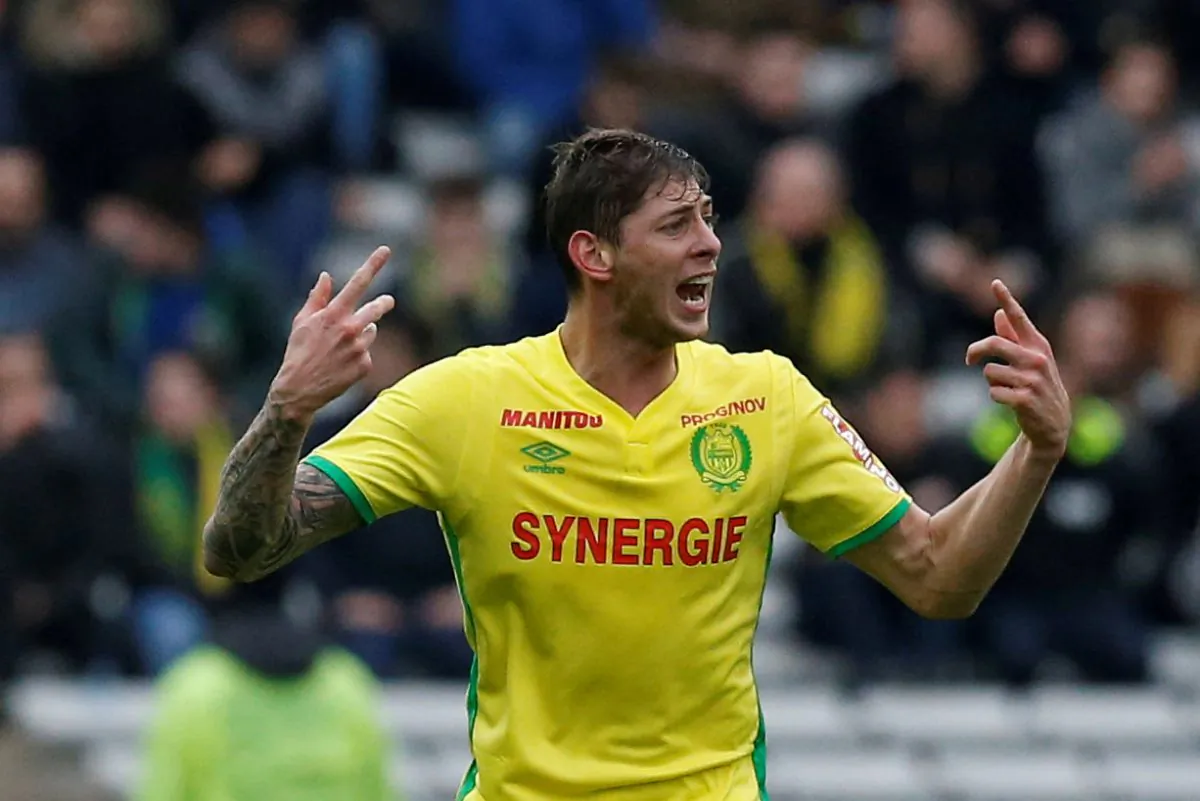 Emiliano Sala in action at La Beaujoire Stadium, Nantes, on March 18, 2017. (Reuters/Stephane Mahe)