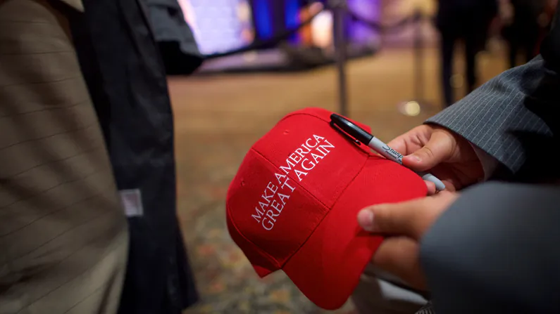 A 'Make America Great Again' hat in an undated file photo. (Mark Makela/Getty Images)