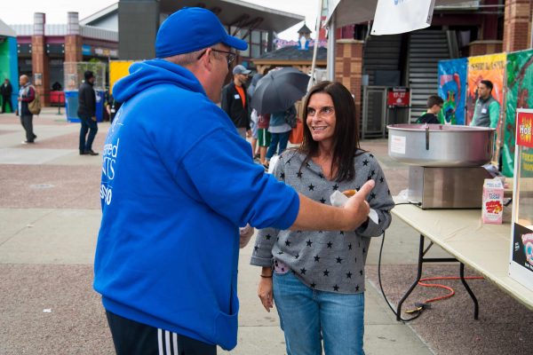 Vicere talks to a cancer survivor