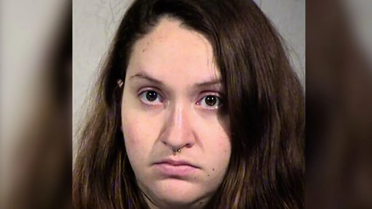 Maricopa County Sheriff's Office shows Samantha Vivier. Vivier has been arrested on suspicion of unlawful disposal of human remains after her newborn baby was found dead inside a bathroom at an Amazon distribution center in southwest Phoenix, on Jan. 16, 2019. (Maricopa County Sheriff's Office/AP)