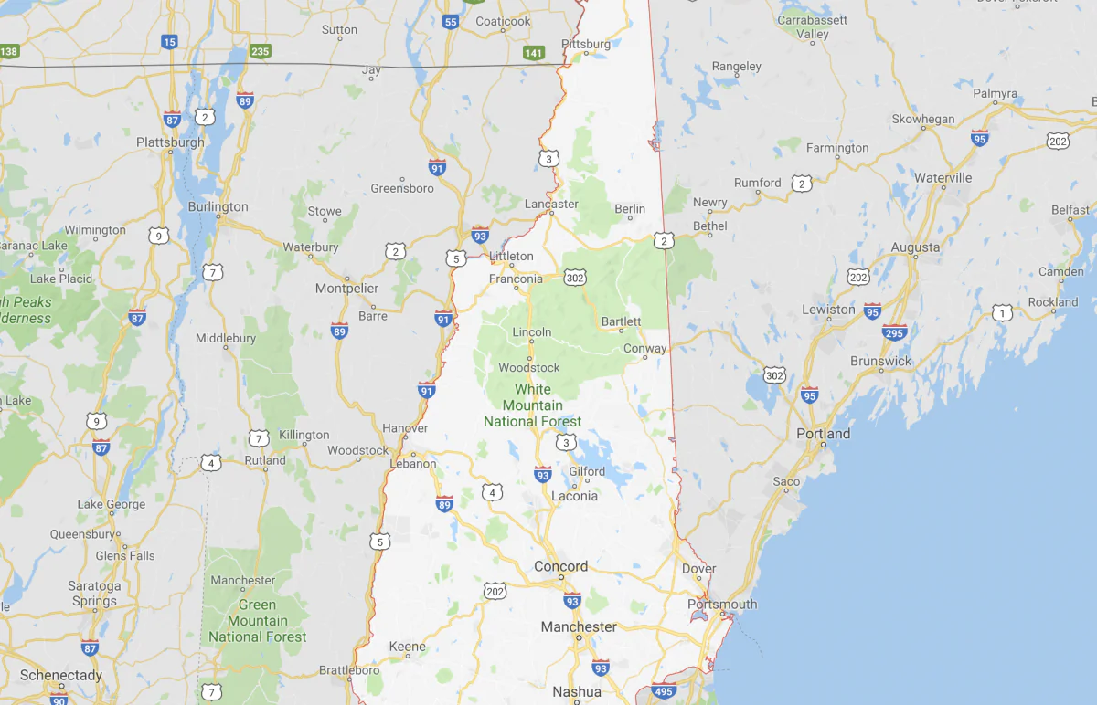 New Hampshire couple detained pending trial for a sex-trafficking operation. (Screenshot Google Maps)