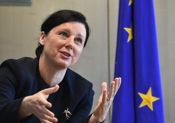 EU justice commissioner Vera Jourova