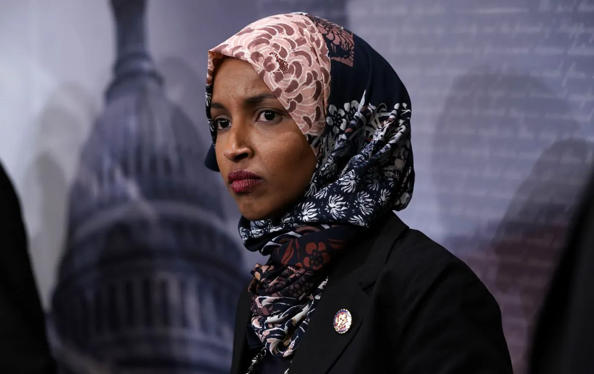 Rep. Ilhan Omar (D-Minn.) in Washington on Jan. 10, 2019. (Alex Wong/Getty Images)