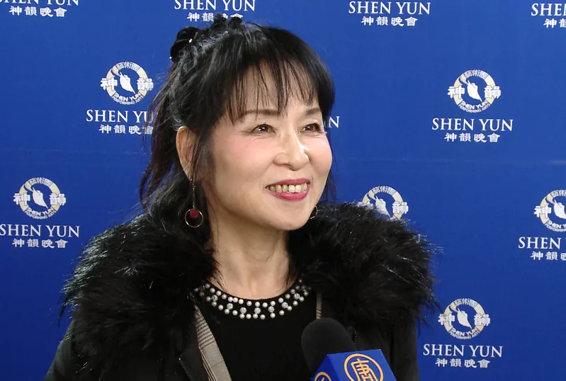 Japanese dance teacher, Masako Okazaki, enjoyed Shen Yun Performing Arts' first performance at the Orix Theater in Osaka, Japan on Jan. 21, 2019. (NTD Television)