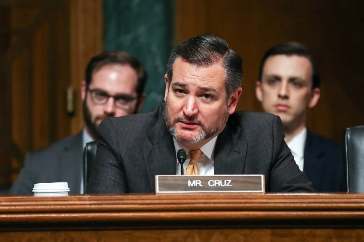 Sen. Ted Cruz (R-Texas) at a Senate Judiciary Committee hearing in Washington on Dec. 12, 2018. (Jennifer Zeng/The Epoch Times)