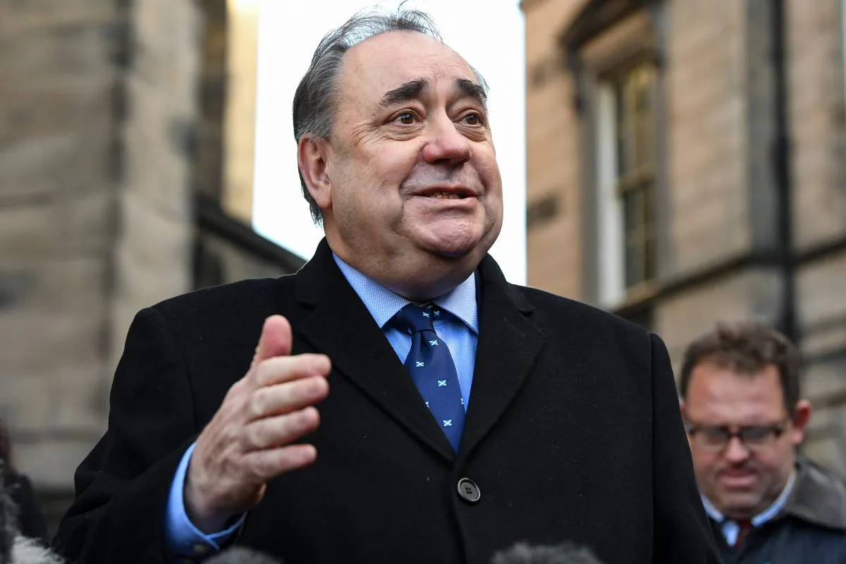 Former Scottish First Minister Alex Salmond delivers a statement in Edinburgh on Jan. 8, 2019. (Jeff J Mitchell/Getty Images)
