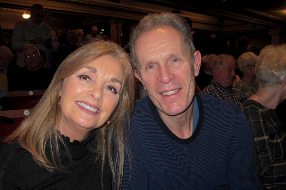 Blair Jenkins OBE and Carol Sinclair enjoyed Shen Yun at Edinburgh Playhouse on Jan. 25, 2019. (Mary Man/The Epoch Times)