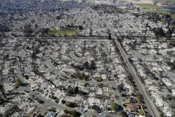 Coffey Park after Tubbs