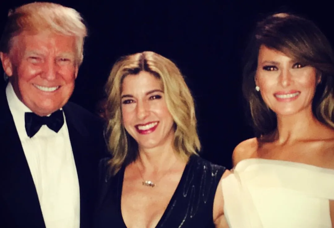President Donald Trump, Tana Goertz, and Melania Trump at the Armed Service Inaugural Ball in Washington on Jan. 24, 2017. (Courtesy Tana Goertz)