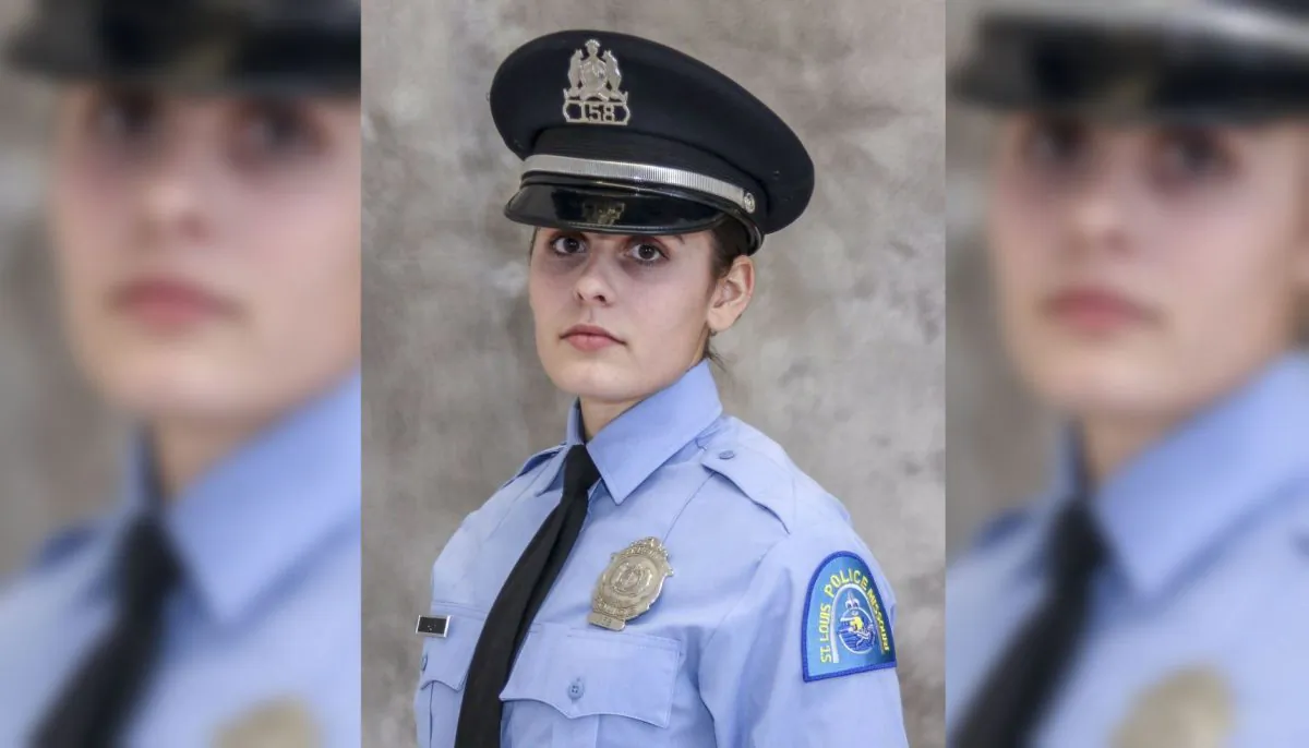 This undated photo released by the St. Louis Police Department shows officer Katlyn Alix. St. Louis police say an officer "mishandled" a gun and accidentally shot and killed Alix early Thursday, Jan. 24, 2019, at an officer's home. (St. Louis Police Department via AP)