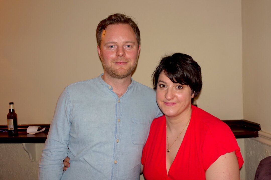 David McCann and his wife Caitlin watched Shen Yun at the Edinburgh Playhouse on Jan. 25. (Jane Gray/The Epoch Times)