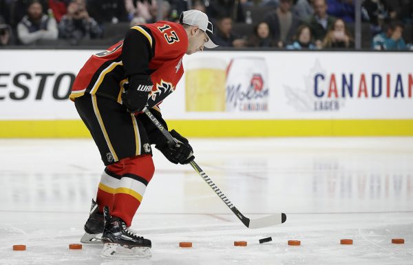 Johnny Gaudreau in puck control