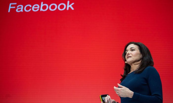 Sheryl Sandberg, COO of Facebook, speaks during the Digital-Life-Design confernce in Munich, Germany, on Jan. 20, 2019. (Lino Mirgeler/AFP/Getty Images)