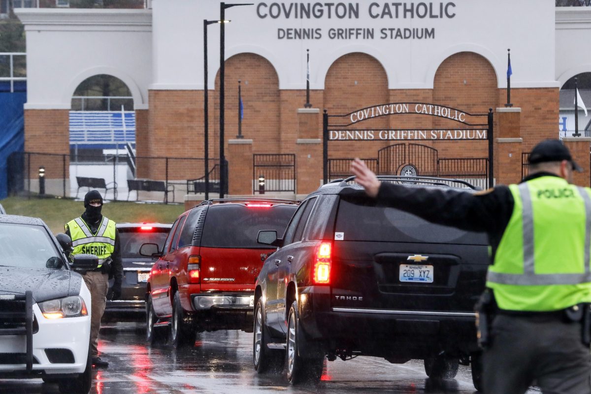 Police at Covington