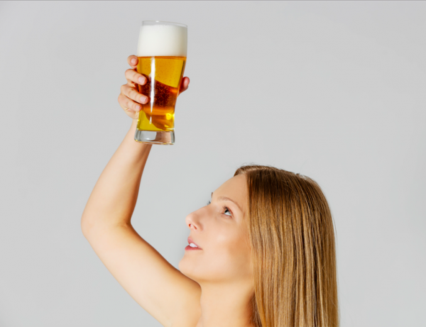 wash hair with beer