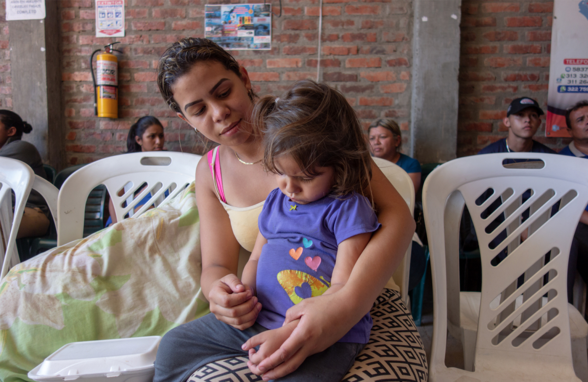 Elba Montesinos and 2-year-old cousin