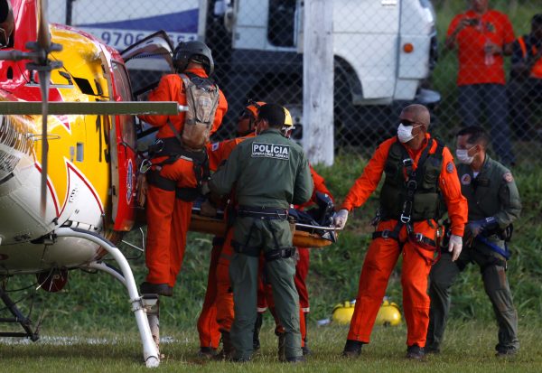Members of rescue team