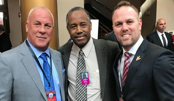 Haffey Jr. with Ben Carson