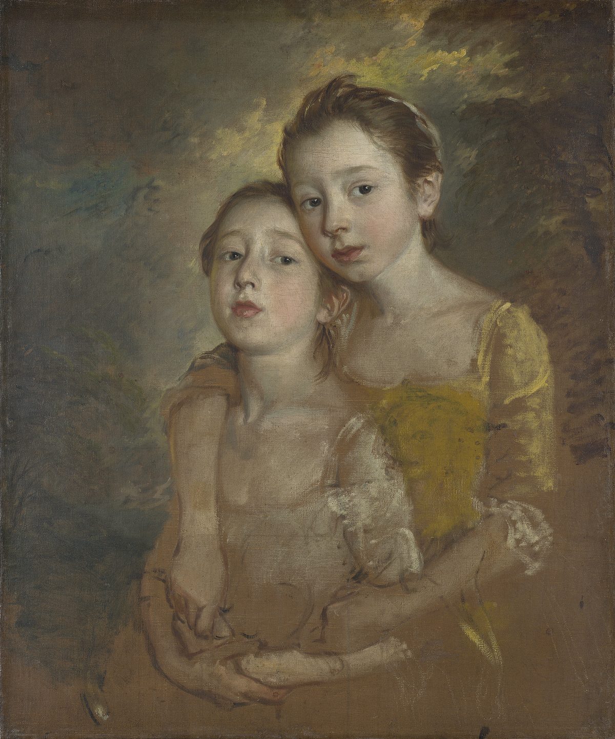 Two young girls 18th century