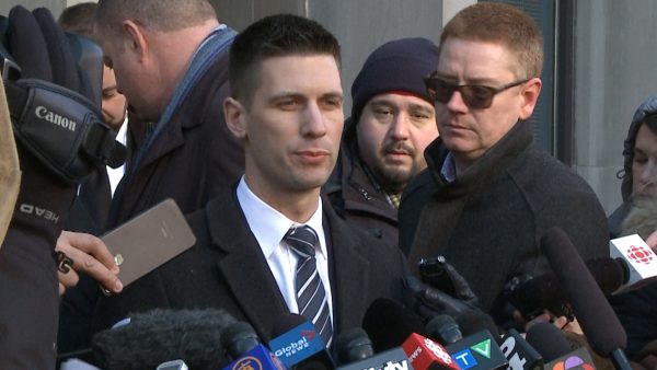 Toronto police detective David Dickinson speaks to reporters after Bruce McArthur's court appearance at the Ontario Superior Court of Justice in Toronto, Canada on Jan. 29, 2019. (NTDTV)