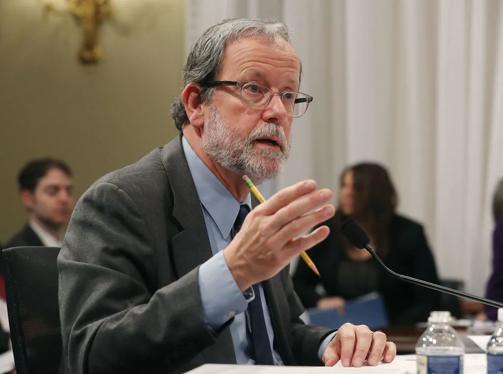 Congressional Budget Office Director Keith Hall testifies during a House Budget Committee hearing on Capitol Hill in Washington, on Jan. 29, 2019. (Mark Wilson/Getty Images)