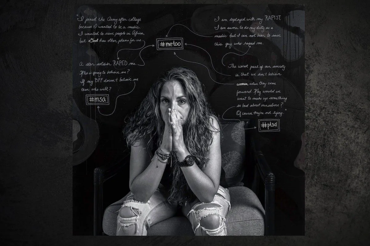A portrait of Renoula A. Trotter form Susan J. Barron's "Depicting the Invisible: A Portrait Series of Veterans Struggling with PTSD." (Susan J. Barron)