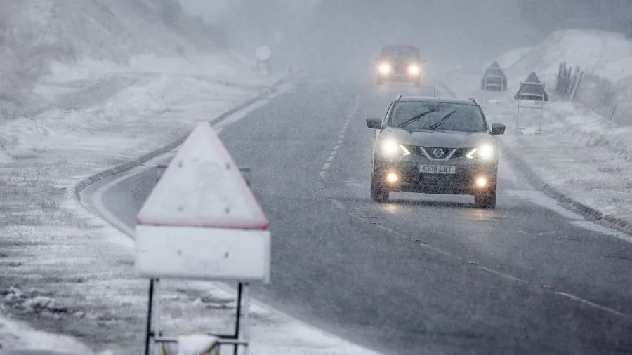 Vehicles on a road in an undated file photo. (Matt Cardy/Getty Images)