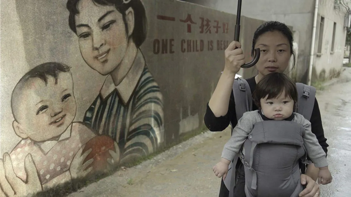 A scene from "One Child Nation," which shows propaganda for the Chinese Communist Party's one-child policy. (Fork Films)