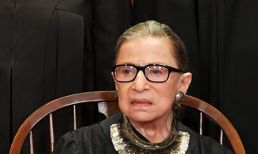 Associate Justice Ruth Bader Ginsburg poses for the official photo at the Supreme Court in Washington, on Nov. 30, 2018. (Mandel Ngan/AFP)      