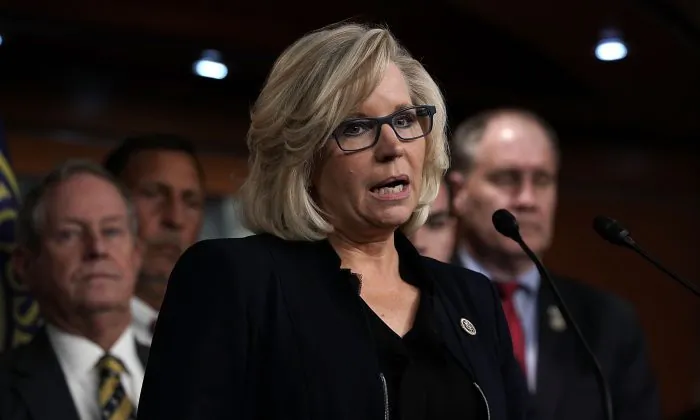 Rep. Liz Cheney (R-Wyo.) speaks during a news conference on Capitol Hill in Washington on Feb. 7, 2018. (Alex Wong/Getty Images)