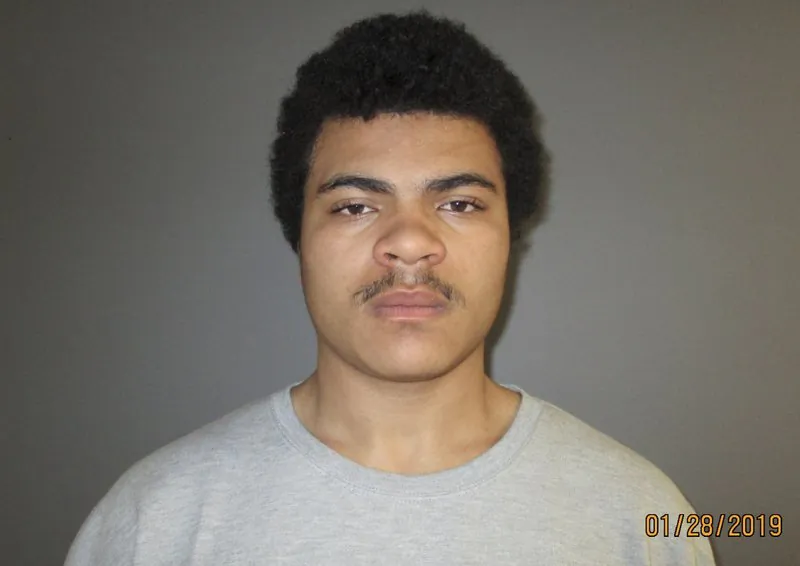 This Monday, Jan. 28, 2019 booking photo provided by Connecticut State Police shows Marcus Fisher. (Connecticut State Police via AP)