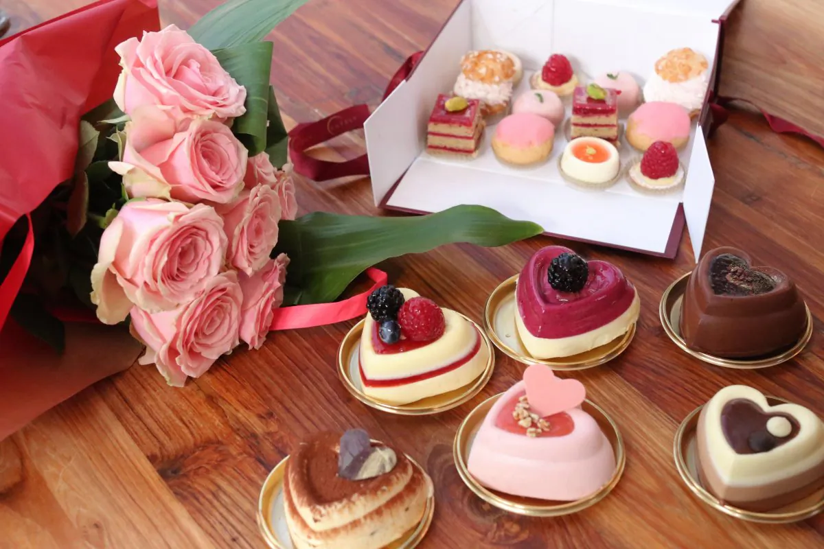 Heart-shaped monoporzioni and pasticcini from Eataly. (Courtesy of Eataly)
